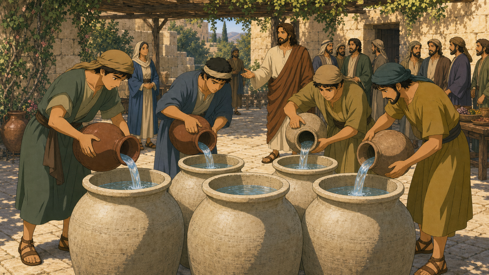 Filling the Jars with Water Szenenbild