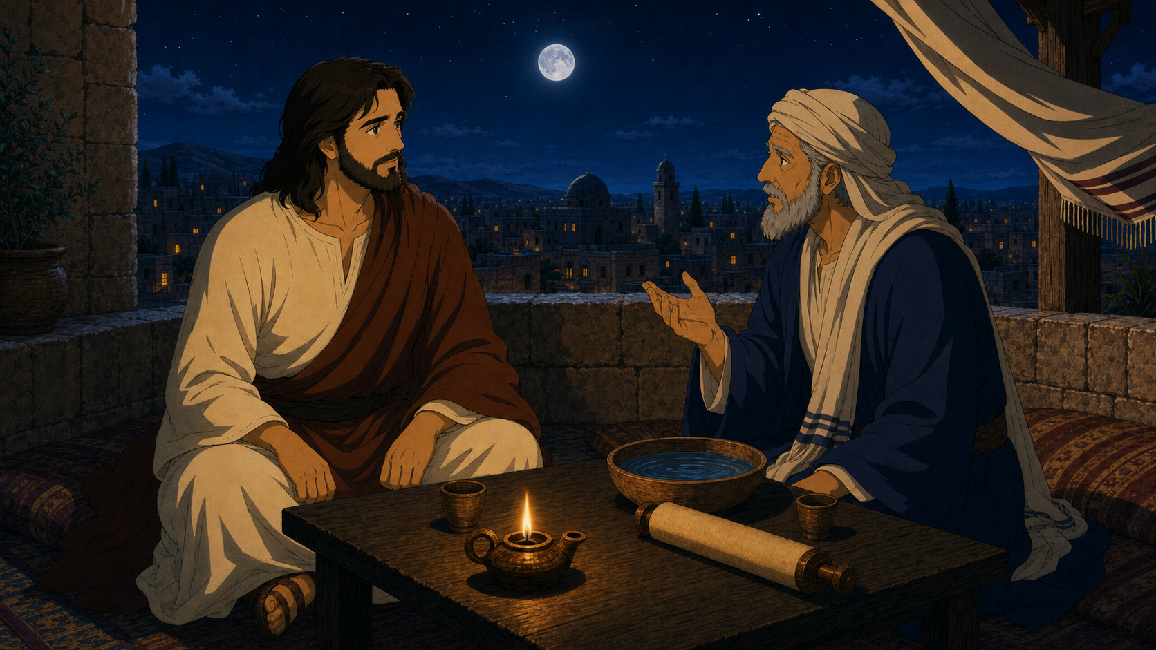 Nicodemus Came at Night Szenenbild