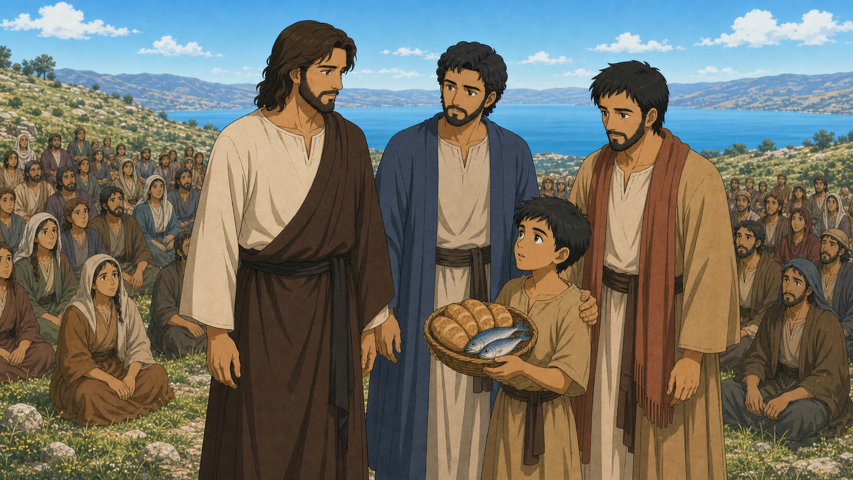 The Child Who Offered a Small Lunch Szenenbild